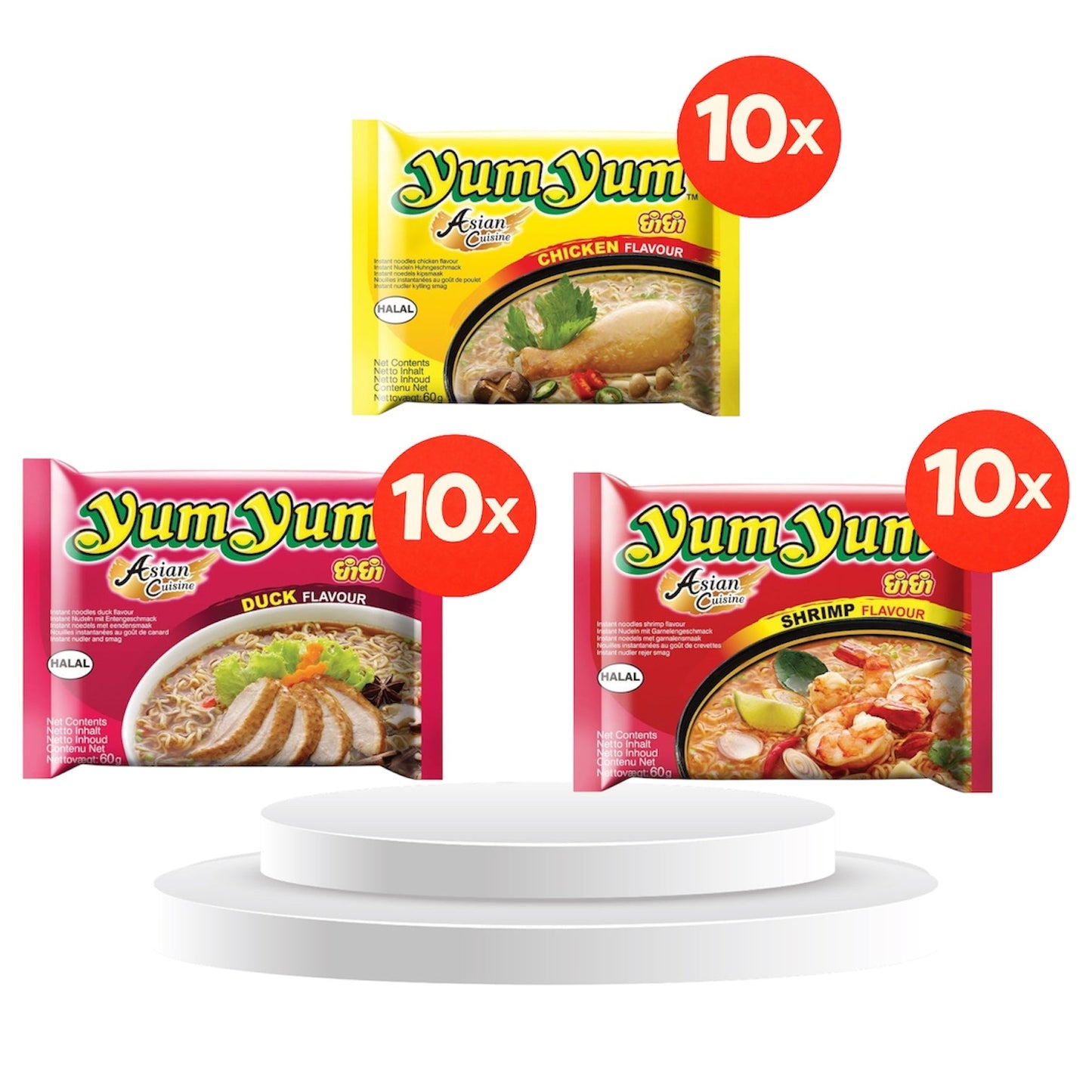 Yum Yum 30er Mix Box Chicken, Shrimps & Duck