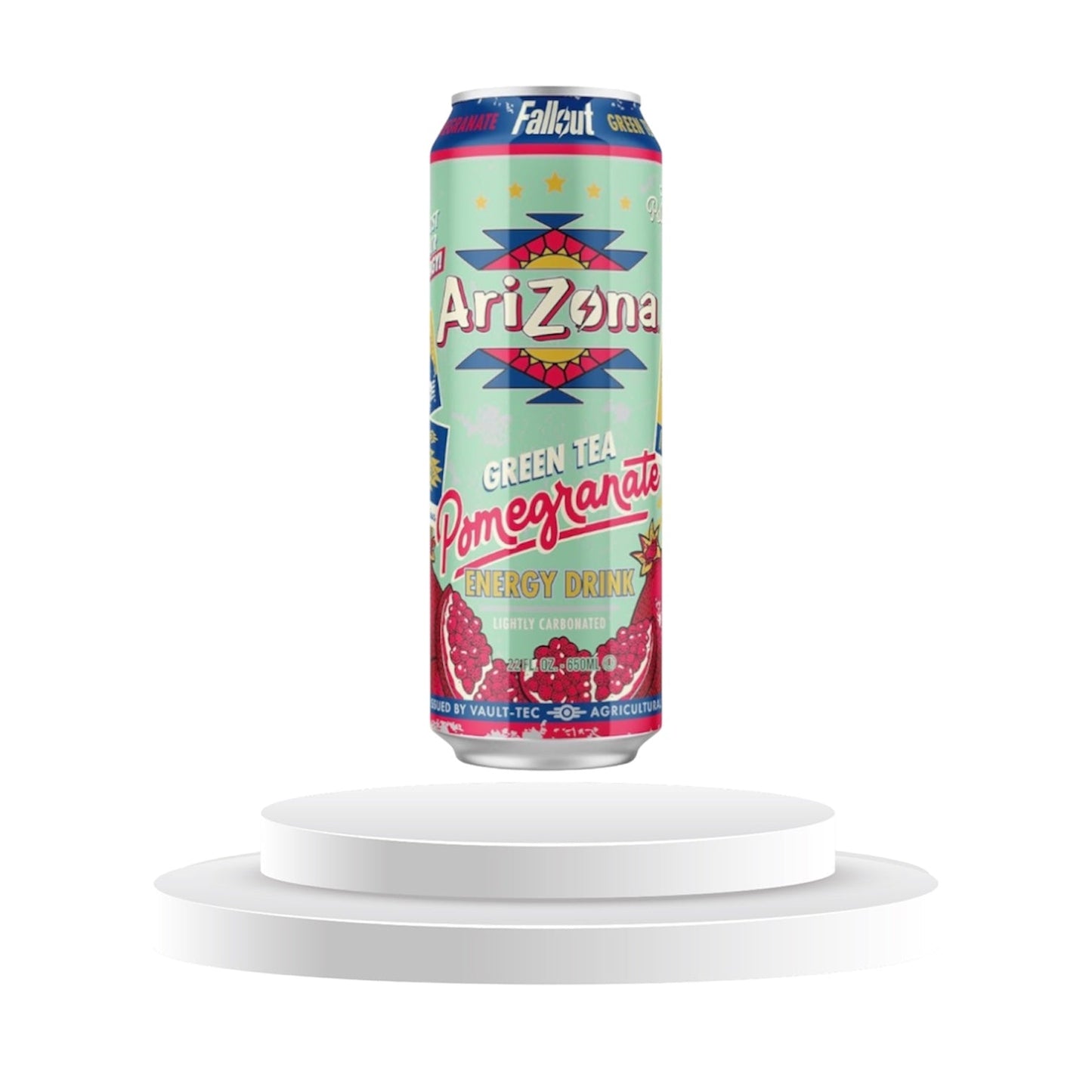 AriZona Fallout Green Tea Pomegranate Energy Drink 1 Kolli = 12 stk
