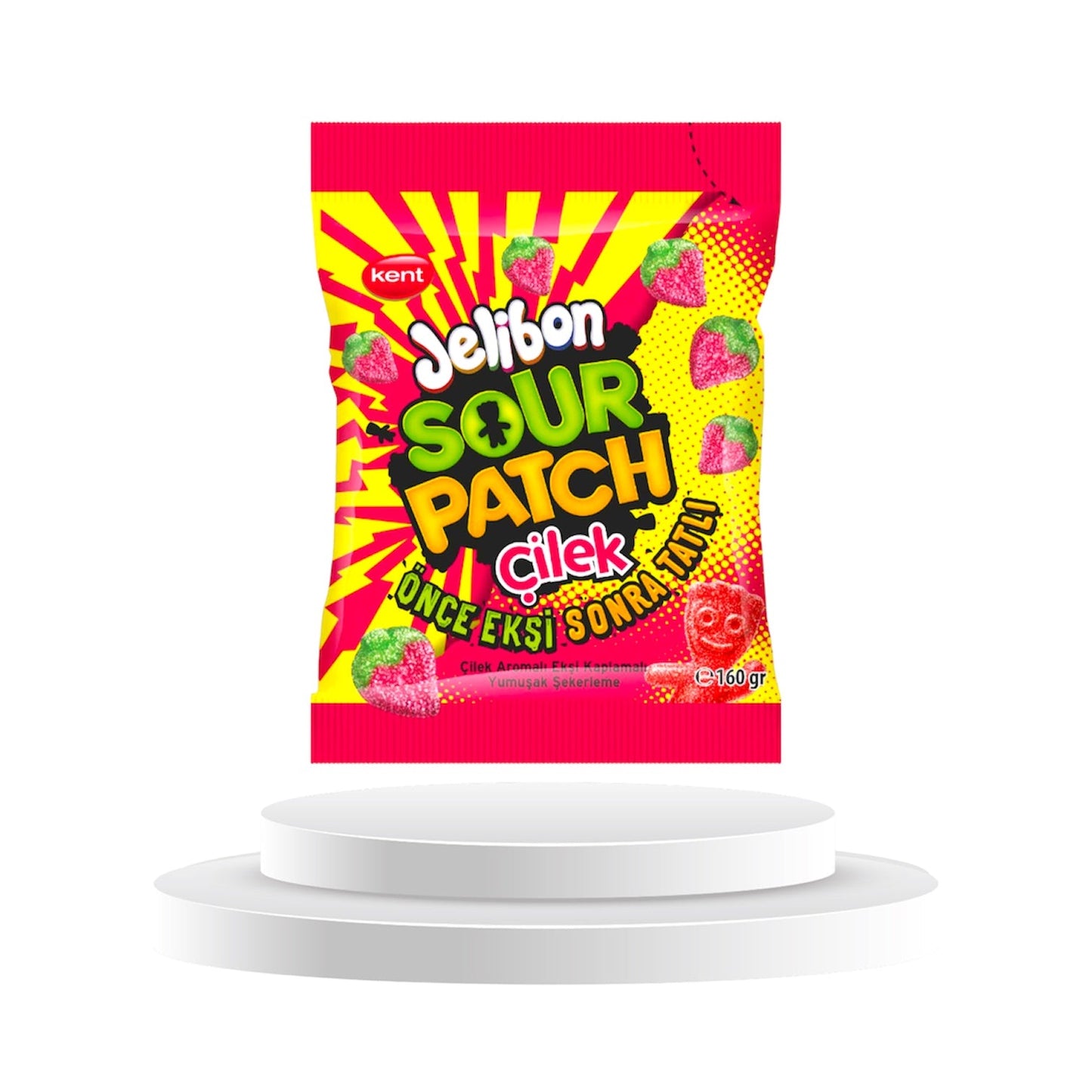Sour Patch Strawberry (Cilek 160g) 1 Kolli = 10 Stk