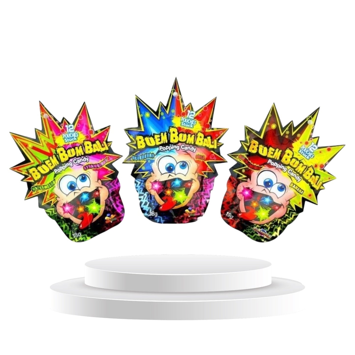 Boem Bom Bali Popping Candy 3er Mix 1 Kolli = 12 Stk