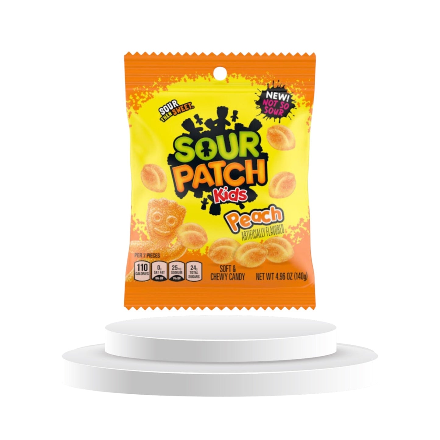Sour Patch Kids Peach 101g 1 Kolli = 12 Stk