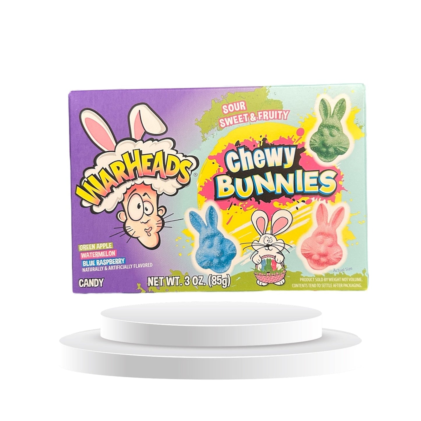 Warheads Chewy Bunnies (85 g) 1 Kolli = 12 Stk