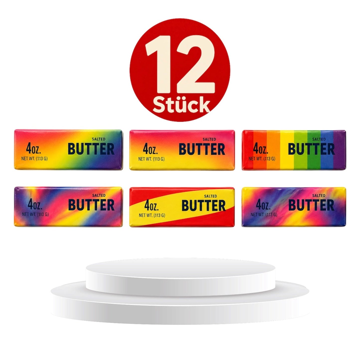 Butter Squishy 113g – Realistische Anti-Stress Butter Attrappe