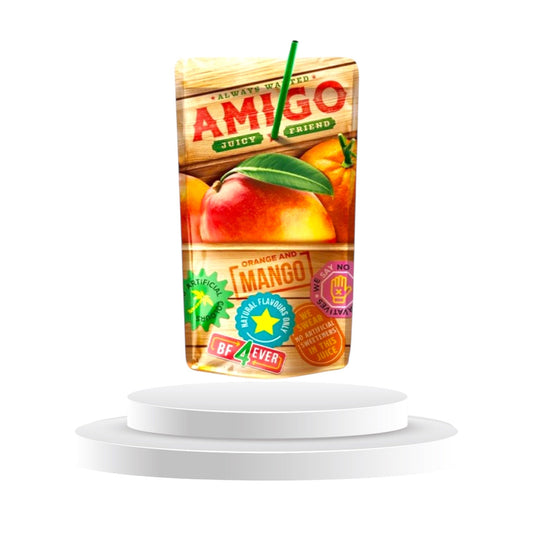 AMIGO Juice Drink Orange & Mango 1 kolli = 8stk