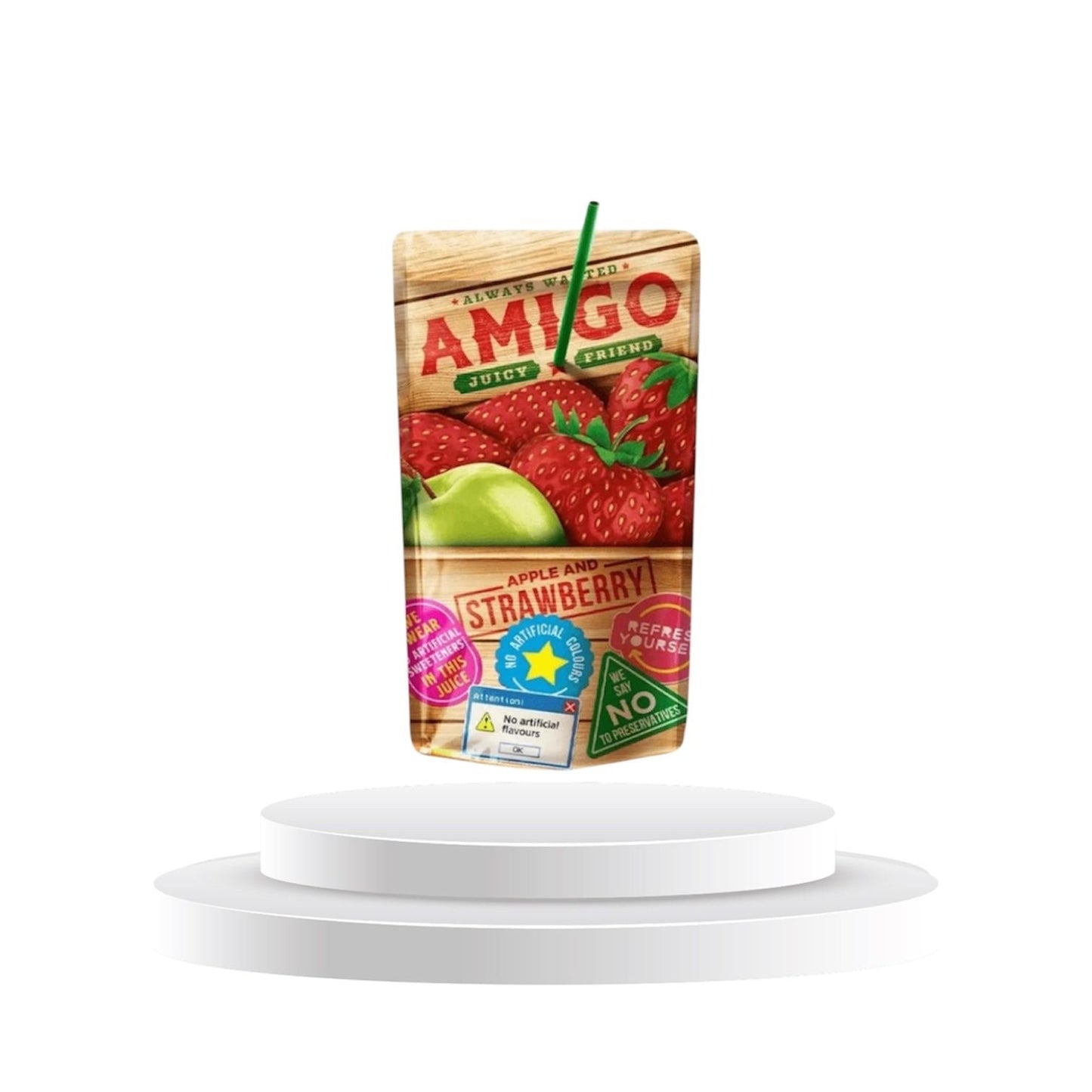 Amigo Apple & Strawberry 200ml 1 Kolli = 8 Stk
