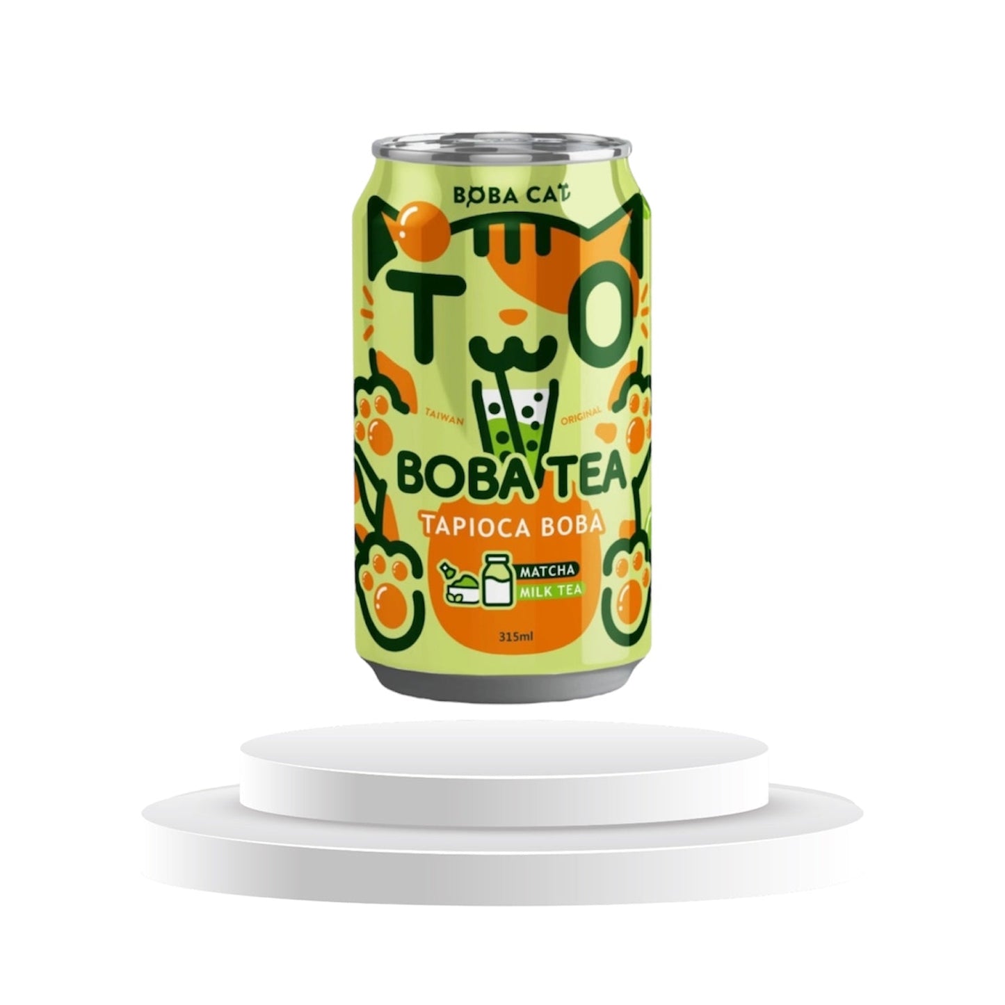 Boba Cat Matcha Milk Tea Tapioca 1 Kolli = 24 Stk