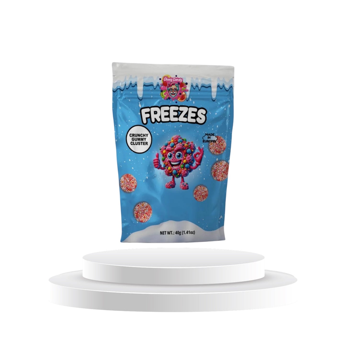 Chaos Candy Freezes Crunchy Gummy Cluster
