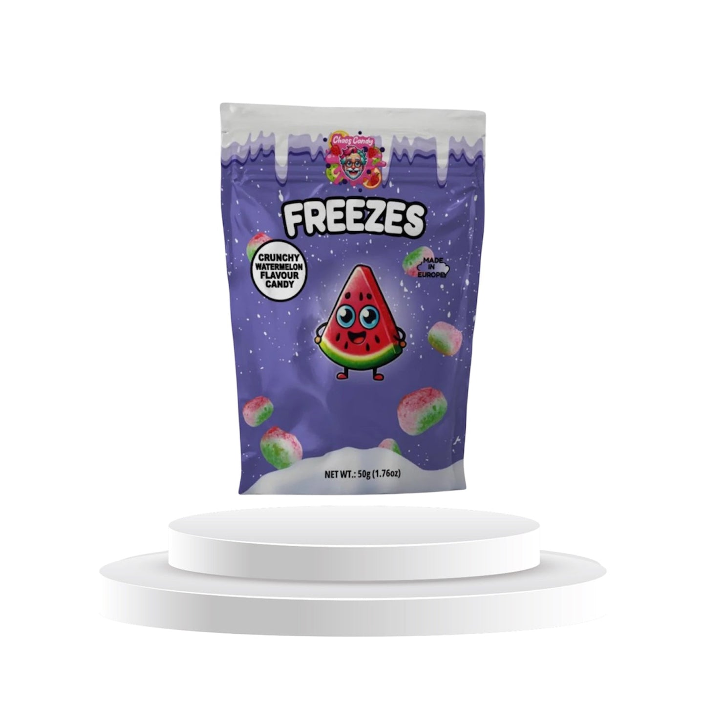 Chaos Candy Freezes Crunchy Watermelon Flavour Candy