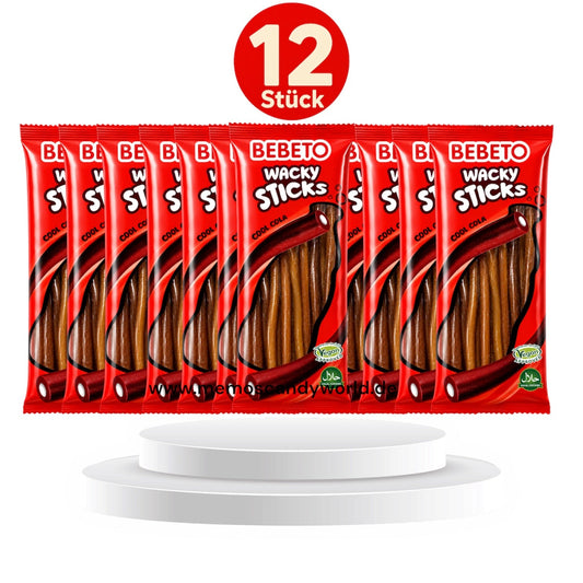 12 x Bebeto Wacky Sticks 180g