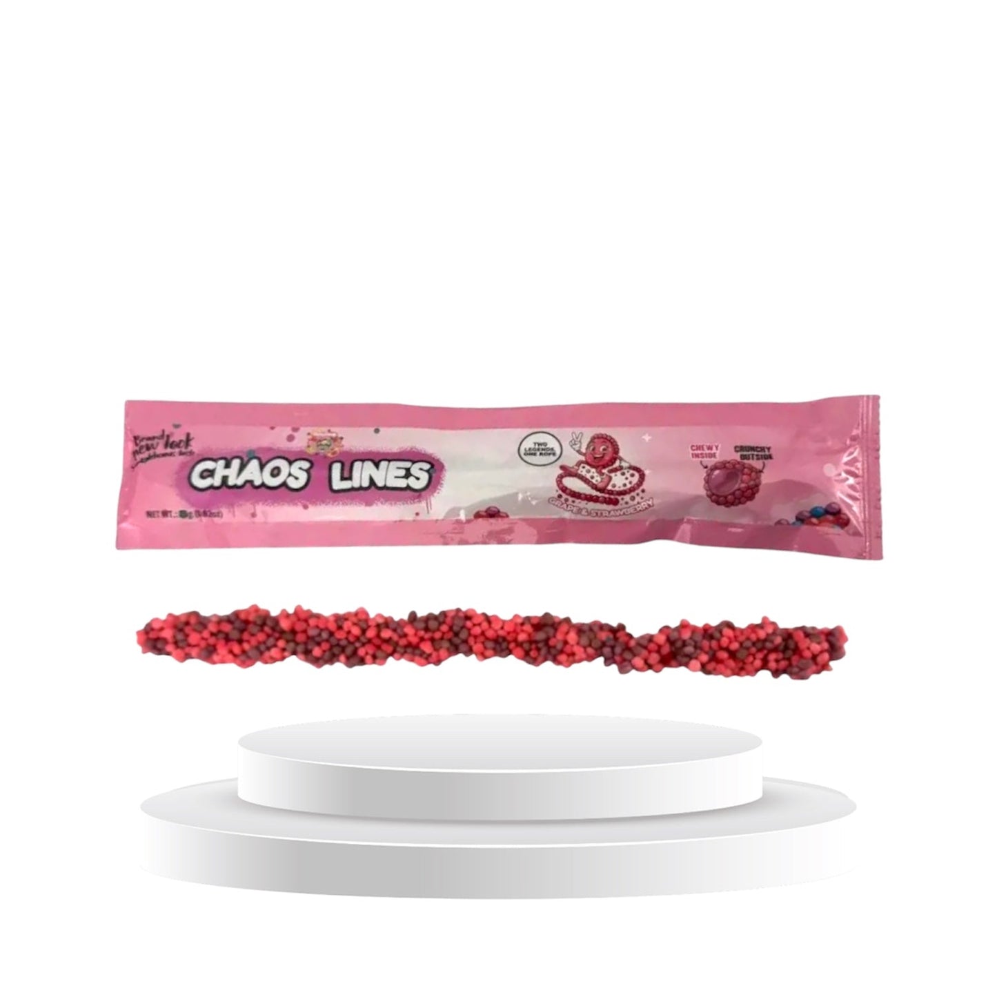 Chaos Lines Grape & Strawberry 26g 1 Kolli = 24 Stk