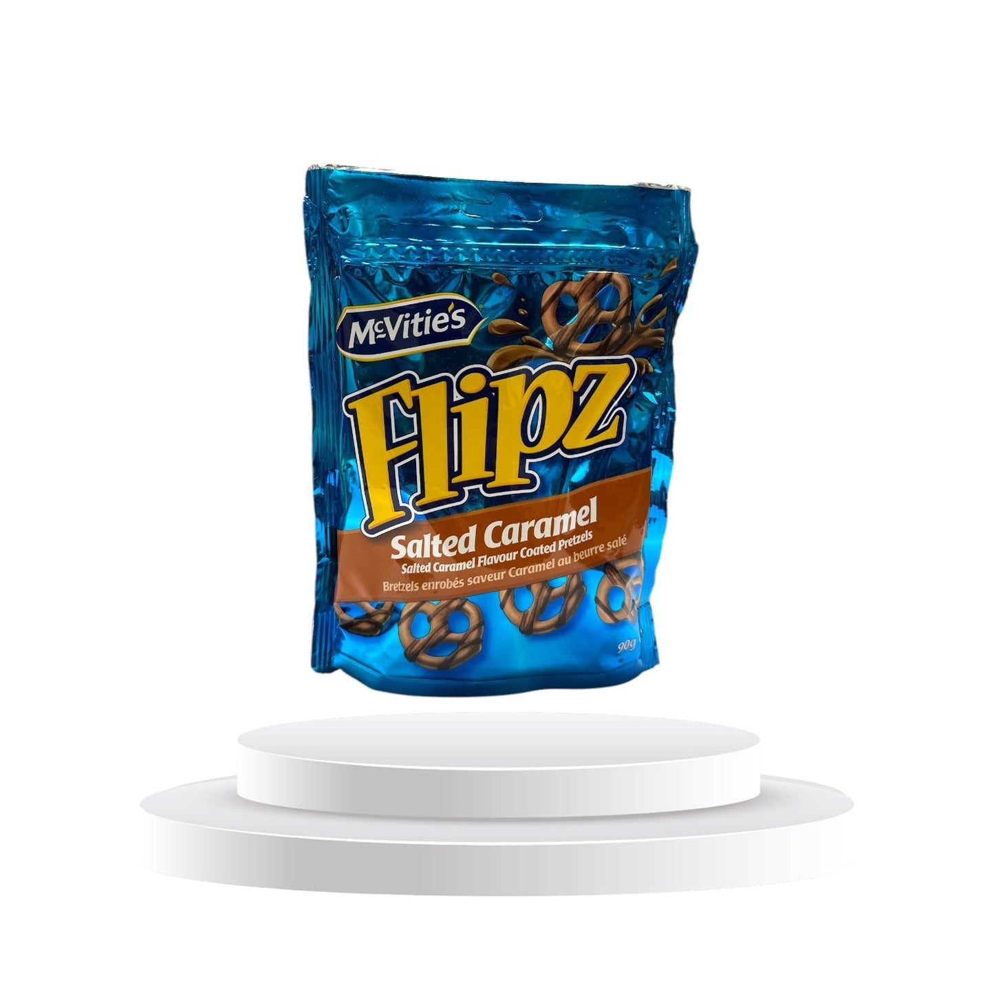 Flipz Salted Caramel Coated Pretzels 90g - Memo's Candy World GmbH
