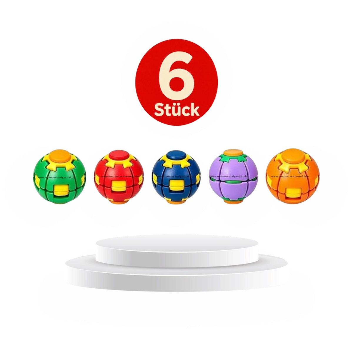 3D Fidget Stressball – Drücken, Drehen & Verformen