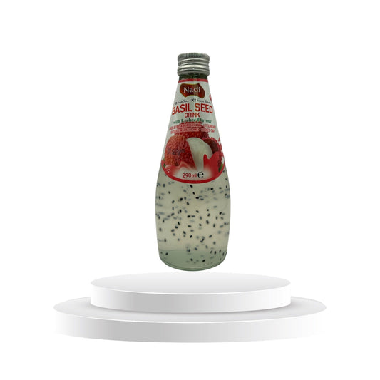 Nadi Basil Seed Drink mit Litschi 1 Kolli = 24 Stk