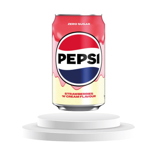 Pepsi Strawberries ‘N’Cream Zero Sugar 1 Kolli = 24 Stk