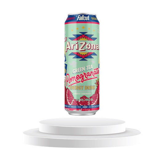 AriZona Fallout Green Tea Pomegranate Energy Drink 1 Kolli = 12 stk